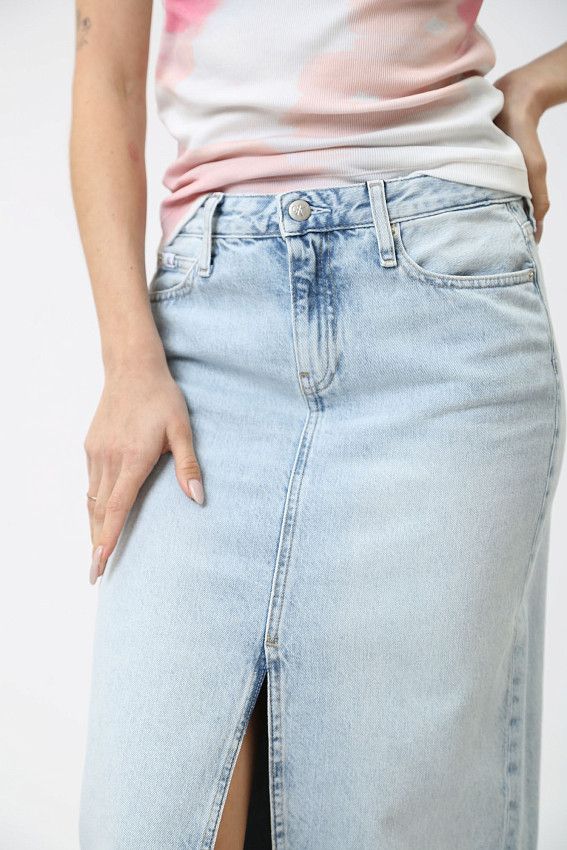 Юбка джинсовая Calvin Klein Jeans Голубой