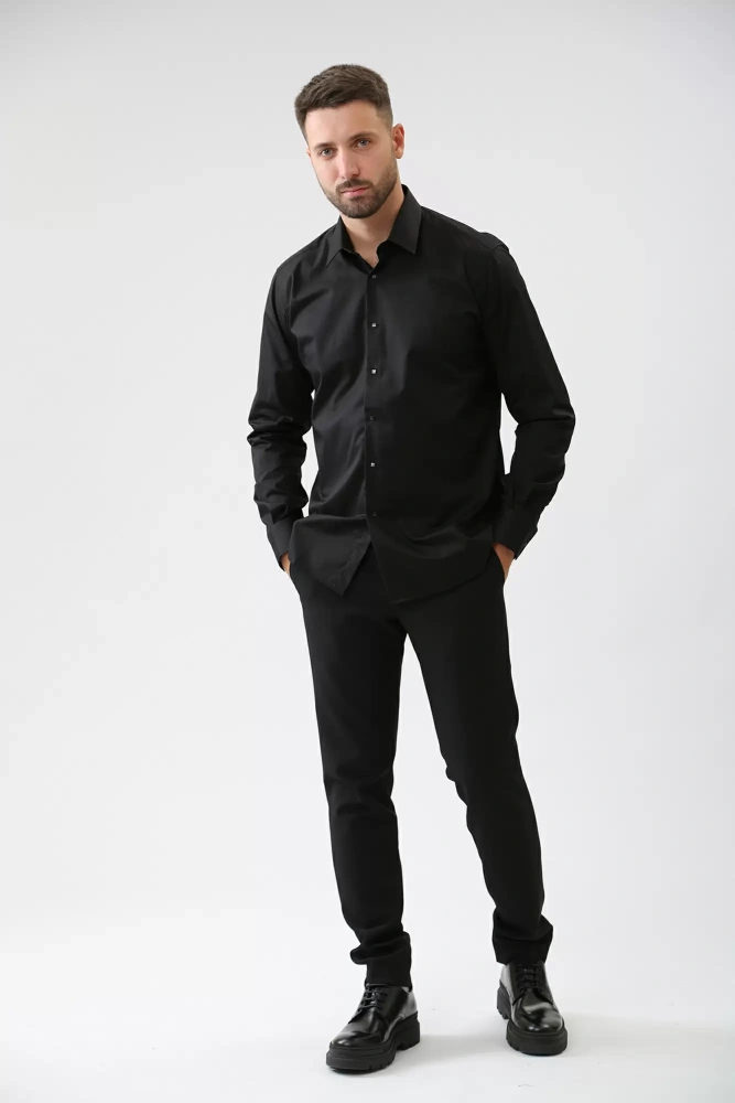 500699_605000 Сорочка д/р Karl Lagerfeld Черный