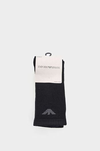 Носки хлопковые черные Emporio Armani