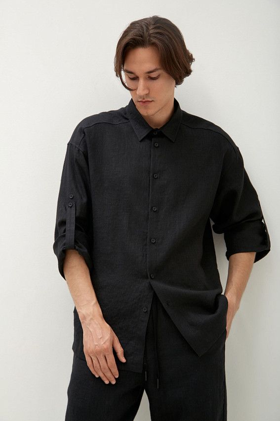 Рубашка с длинным рукавом The Hills Черный