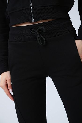 Брюки спортивные хлопковые черные Armani Exchange