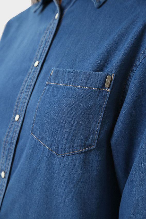 Рубашка с длинным рукавом Pepe Jeans Синий