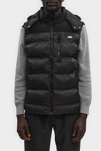 Жилет утепленный синий Karl Lagerfeld