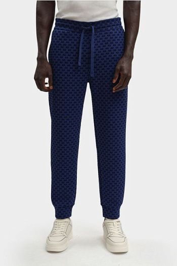 Брюки спортивные хлопковые синие Armani Exchange
