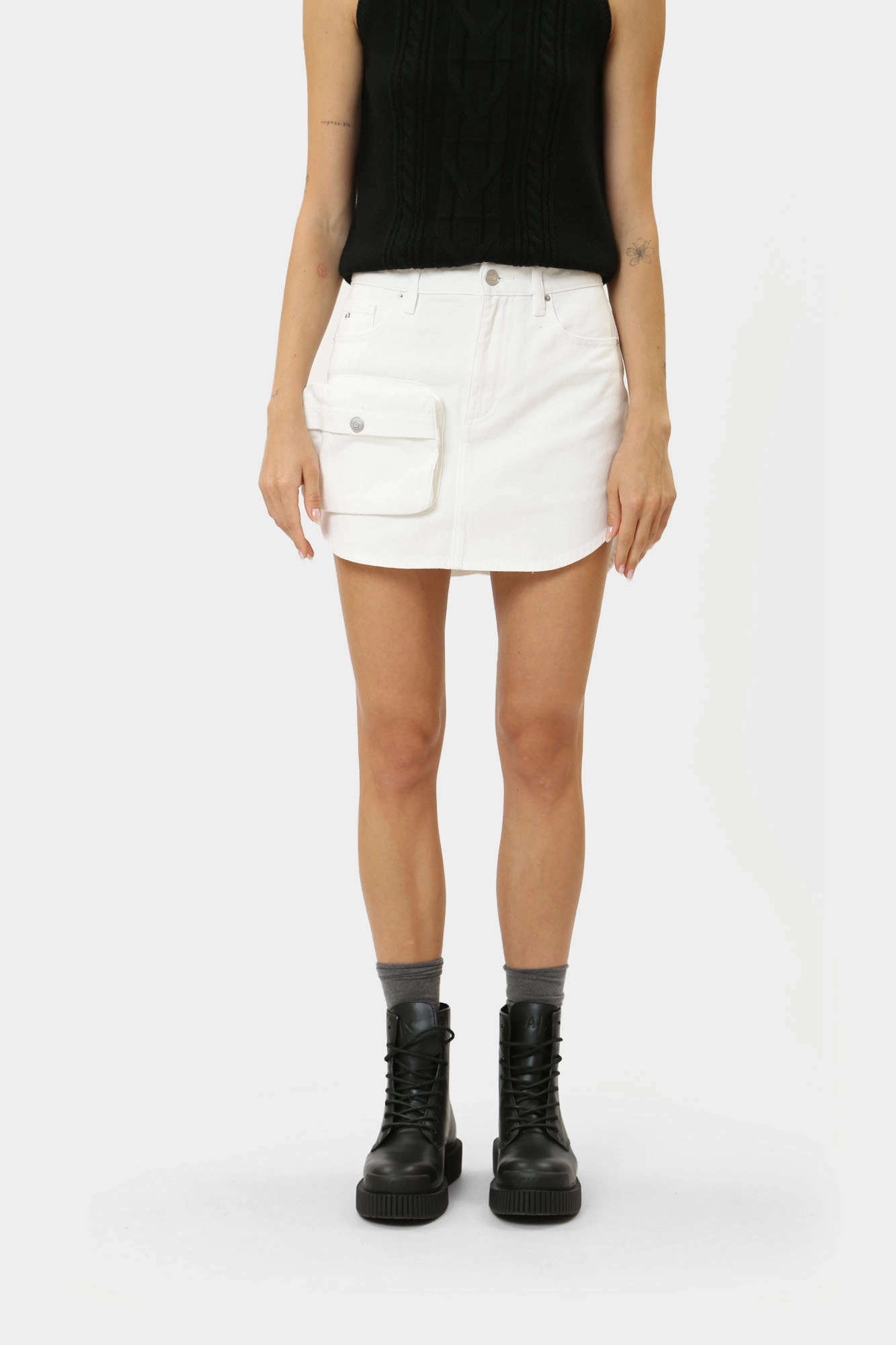 3DYN49_Y15MZ_0104 юбка джинсовая armani exchange 