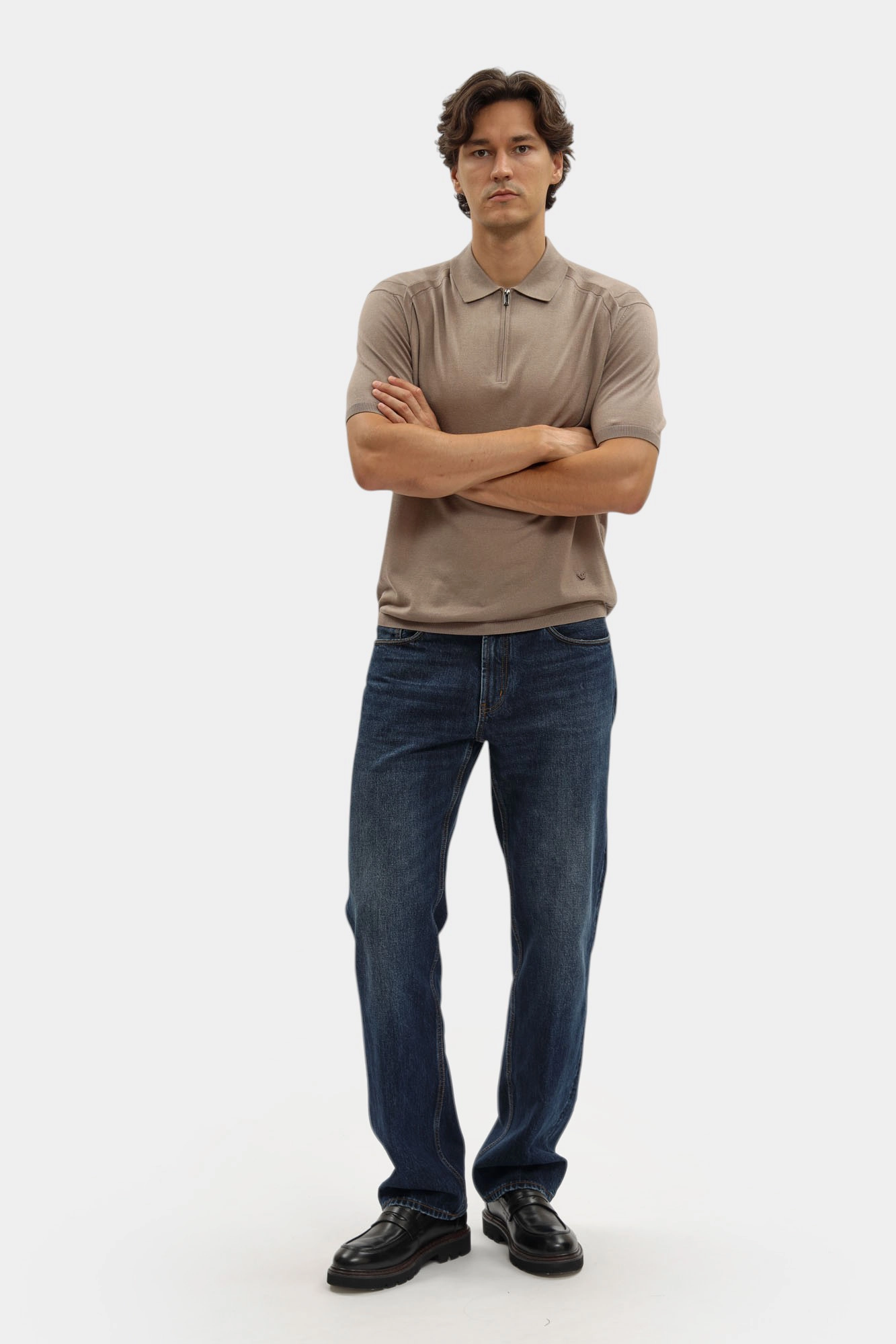 EM003383_ AF18995 Футболка Поло Emporio Armani Коричневый