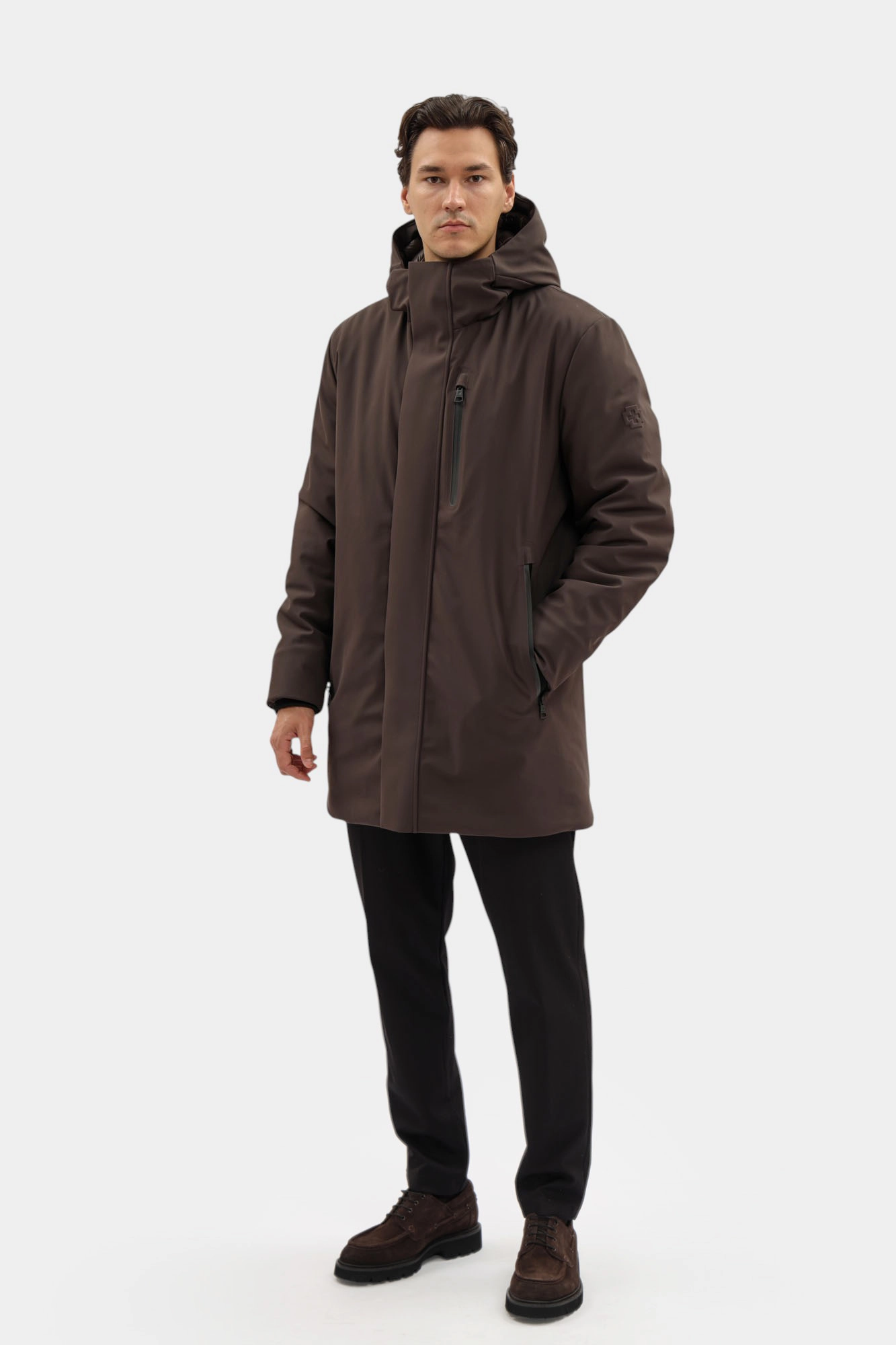 30043681_10018403 Парка Strellson Коричневый