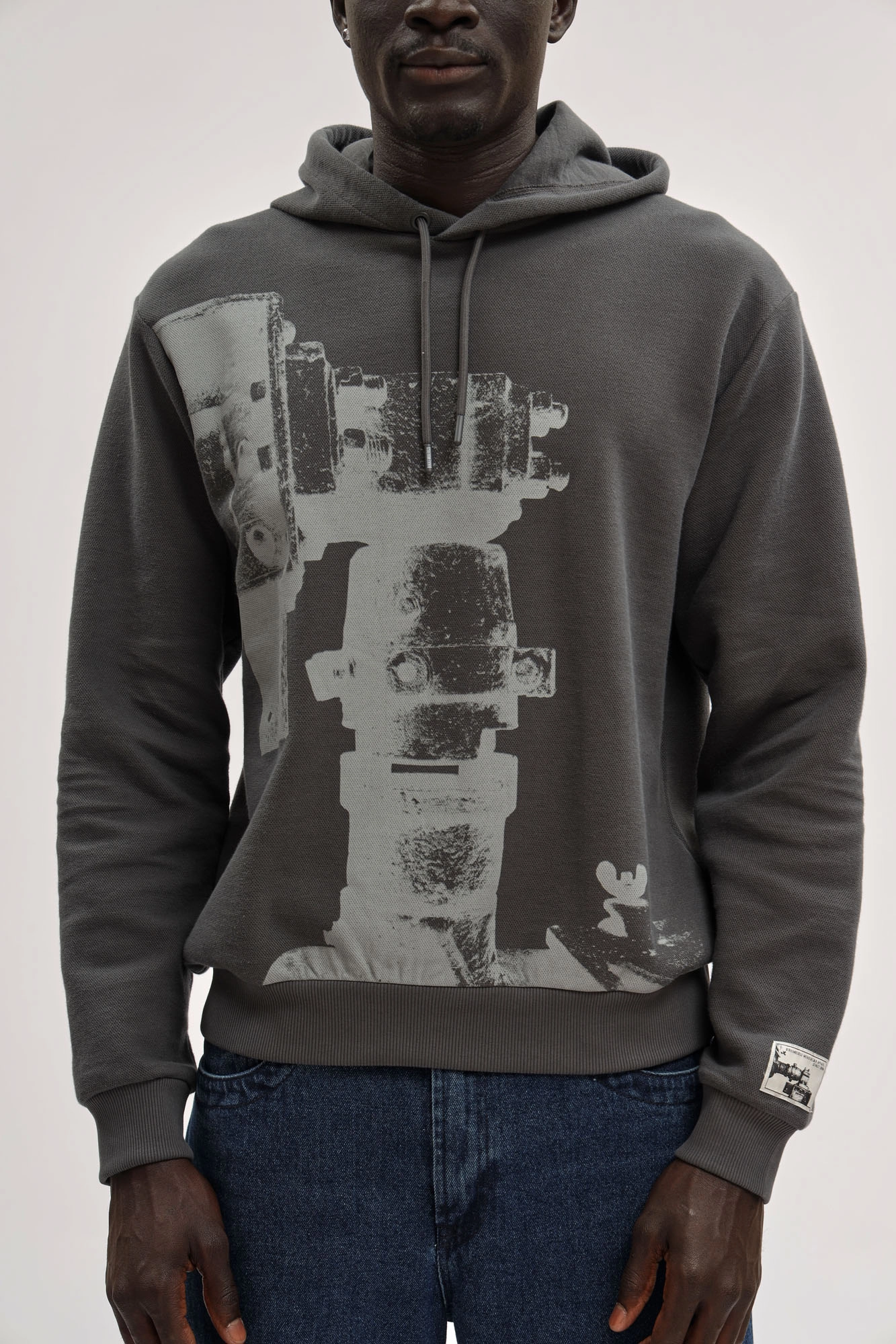 BMF1132 Худи Bikkembergs Серый