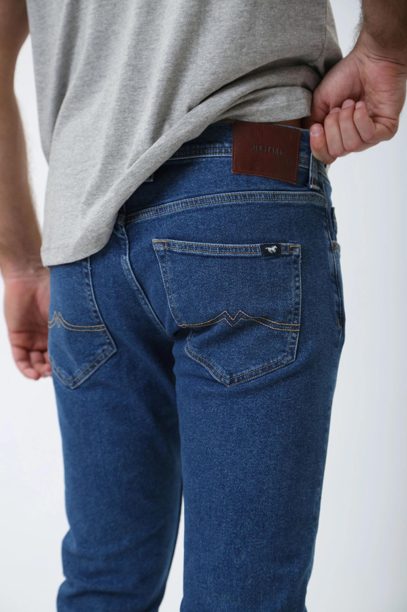 1014863-5000 Джинсы Oregon Slim  Mustang Синий