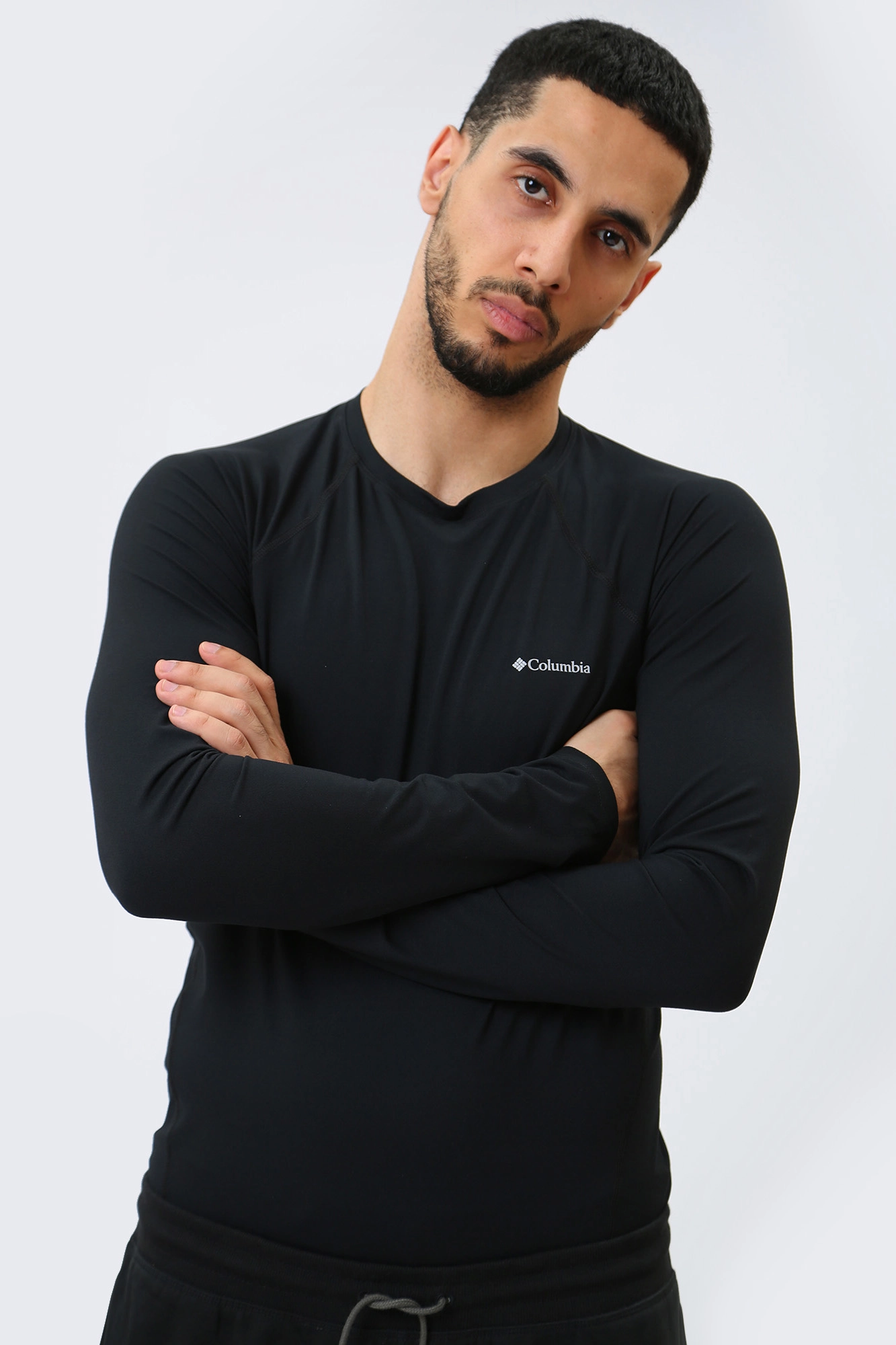 1638591 Джемпер термобелье Midweight Stretch Long Sleeve Top Columbia Черный