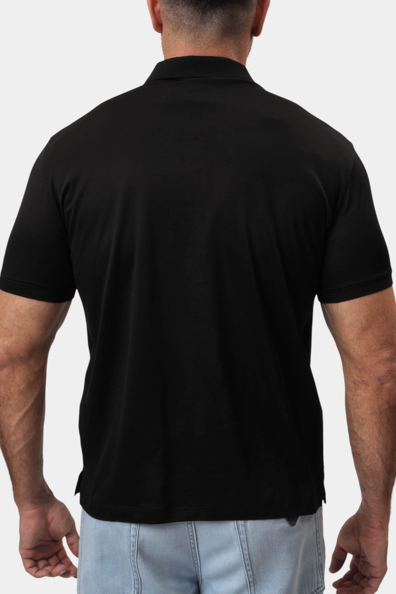 EM001082_AF10017 Поло Emporio Armani Черный