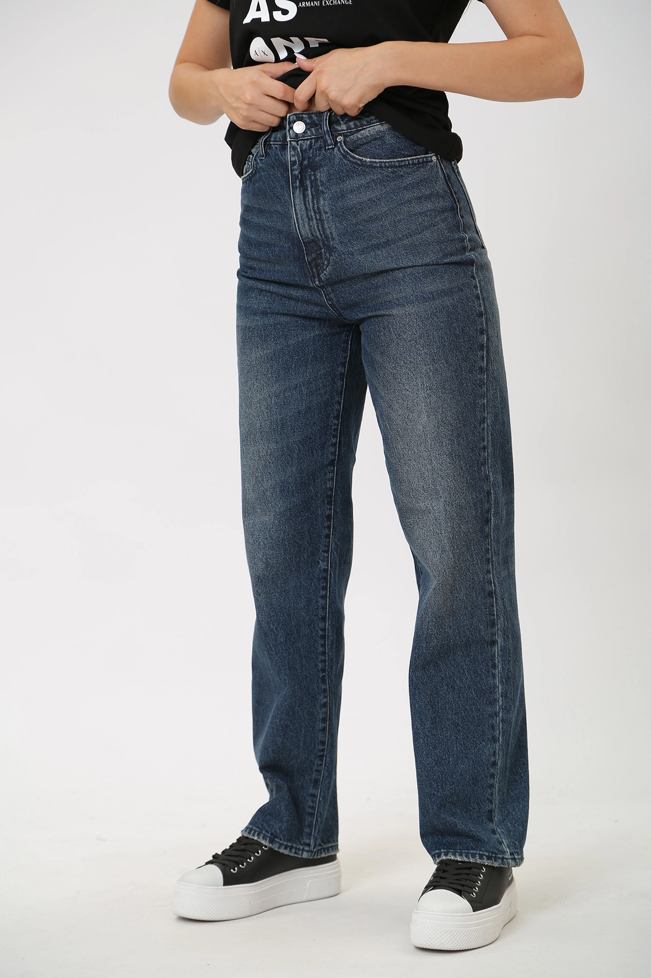 6RYJ83_Y11EZ брюки джинсовые armani exchange