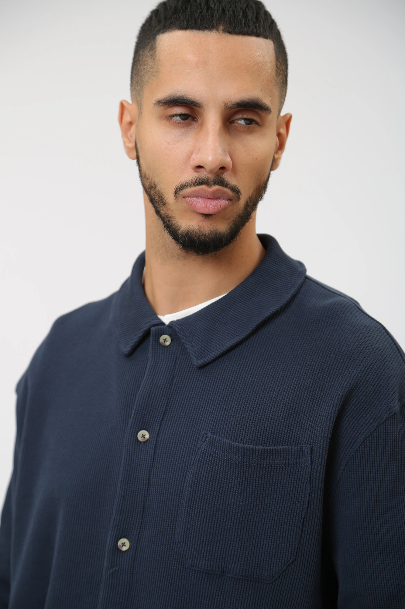 1014109 Рубашка с длинным рукавом Mustang Синий