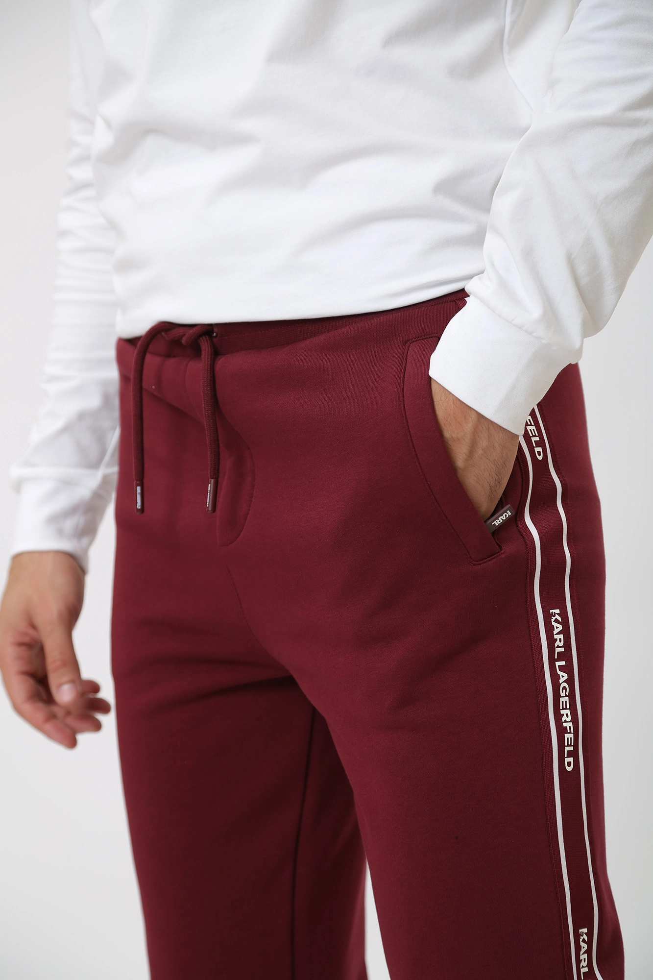 534910_705039 Брюки спортивные Karl Lagerfeld Бордовый