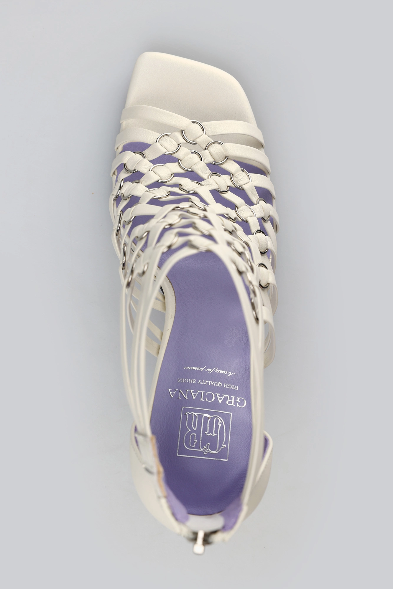 W3765-D10 Босоножки Graciana Молочный