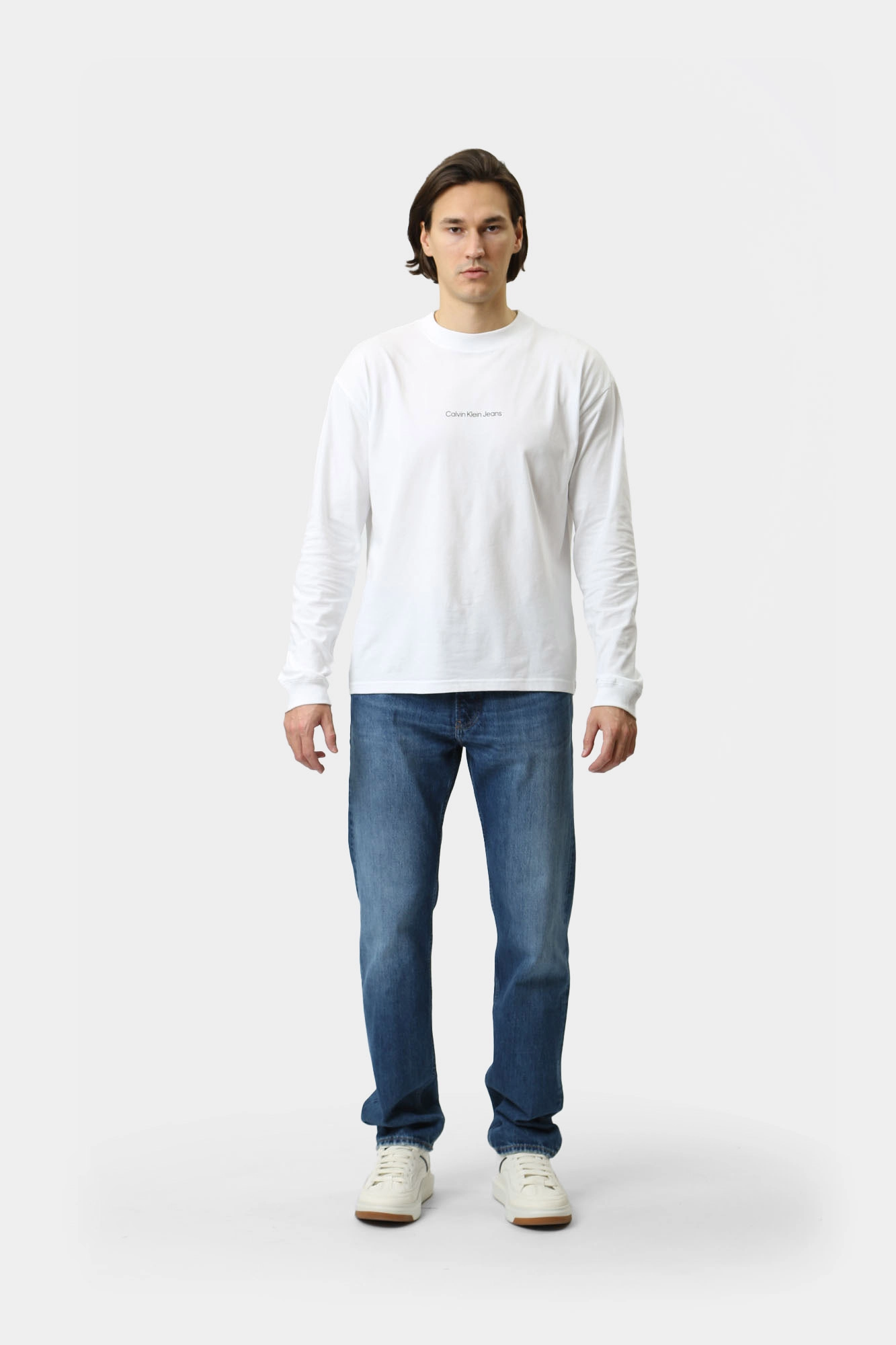 J30J325681 Лонгслив Calvin Klein Jeans Белый