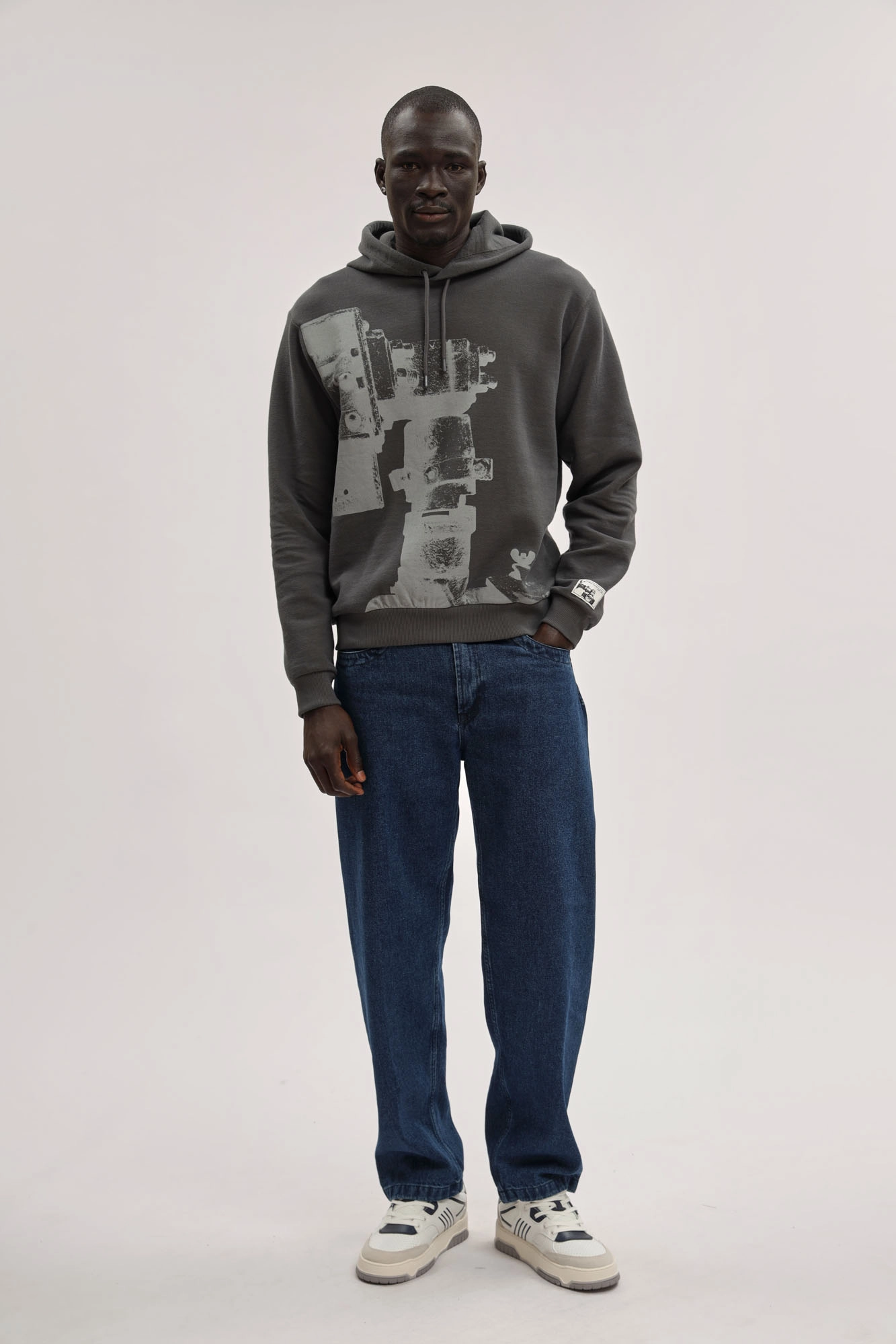 BMF1132 Худи Bikkembergs Серый