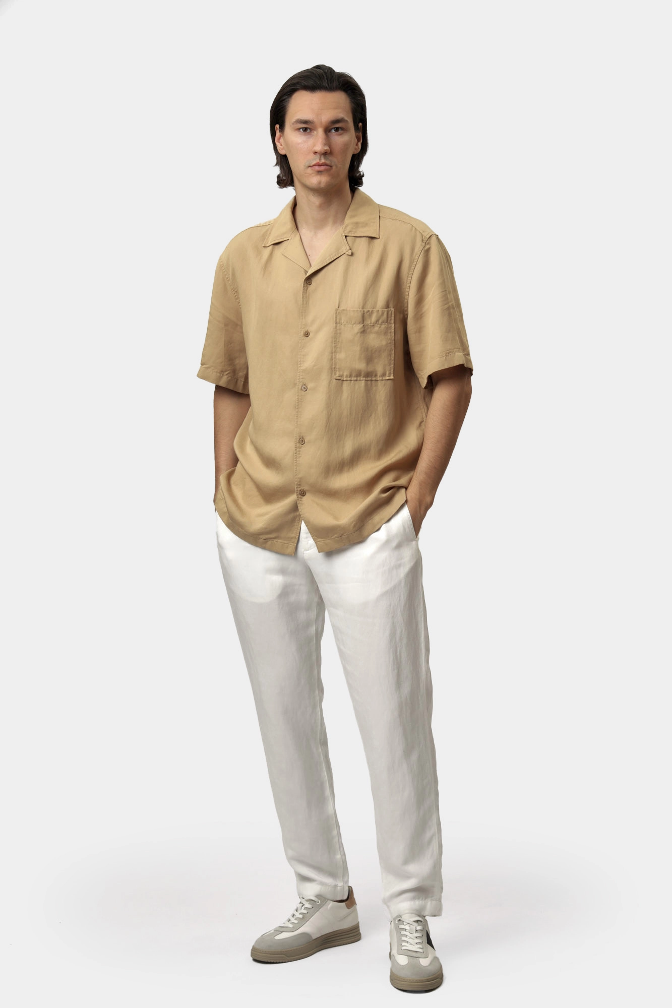 30045754_10019475 Рубашка Strellson Бежевый