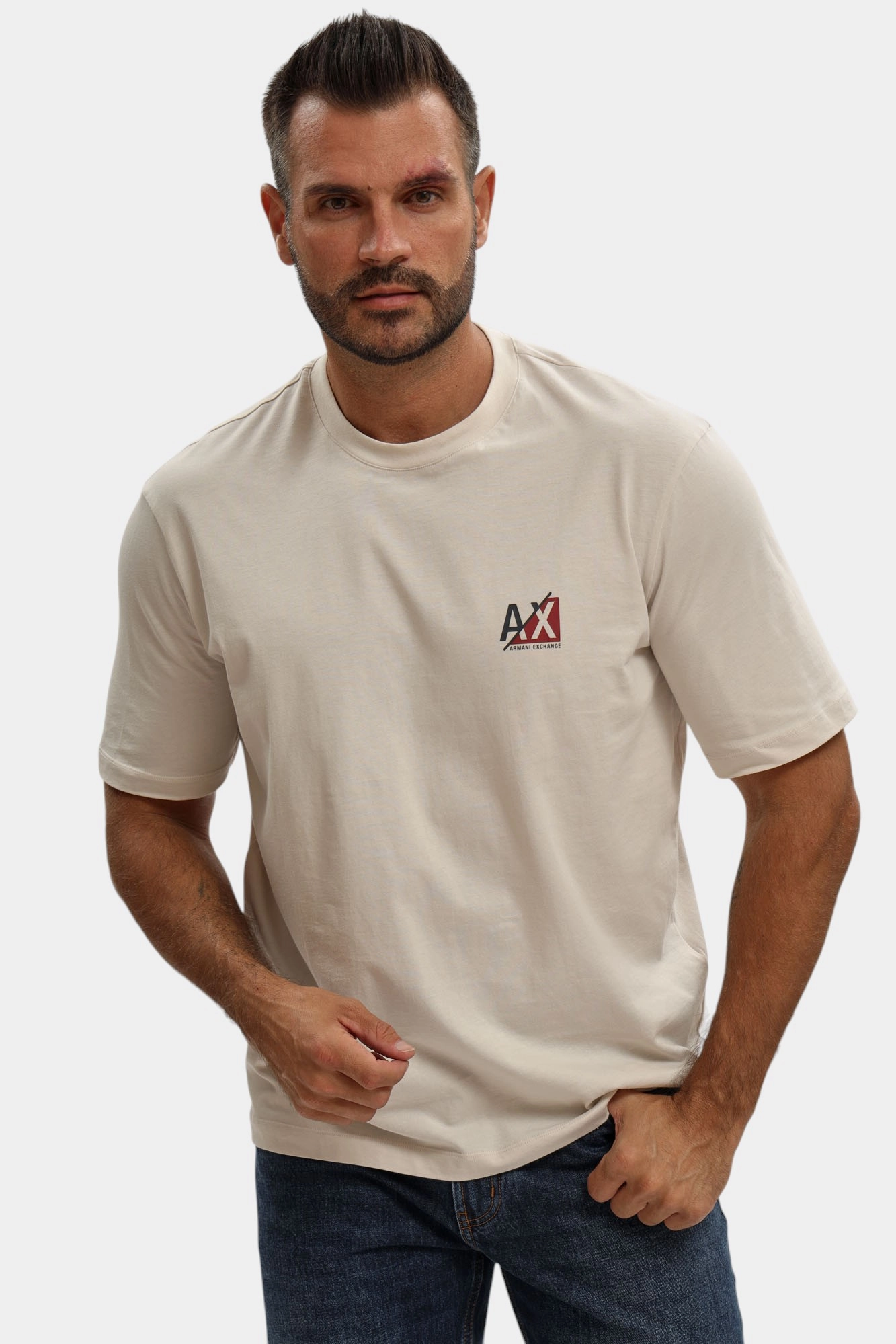 XM001451_AF10356 Футболка Armani Exchange Бежевый