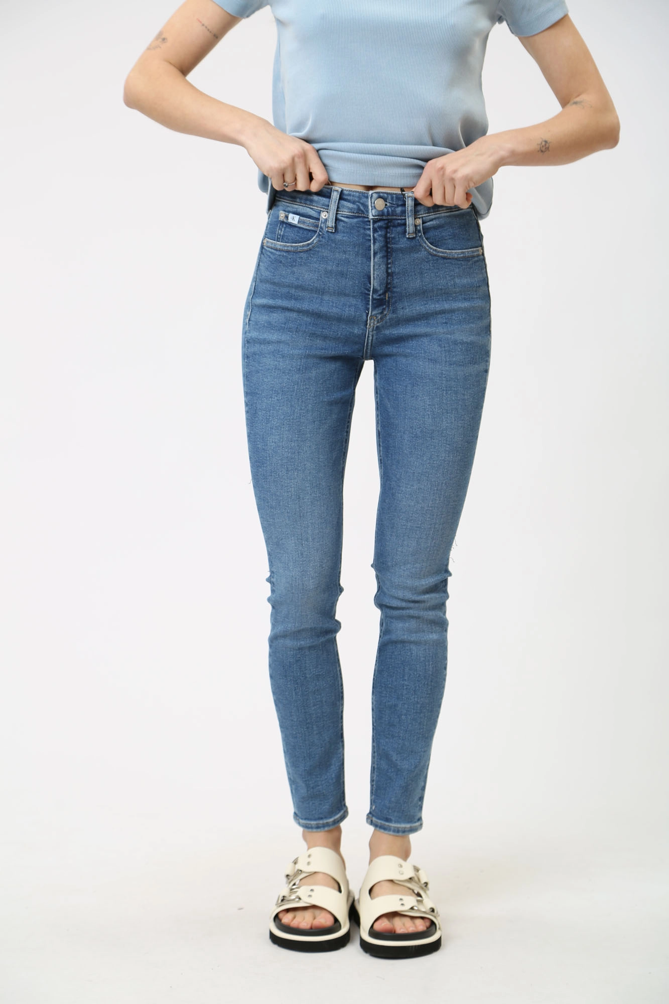 Calvin klein jeans high rise skinny shop