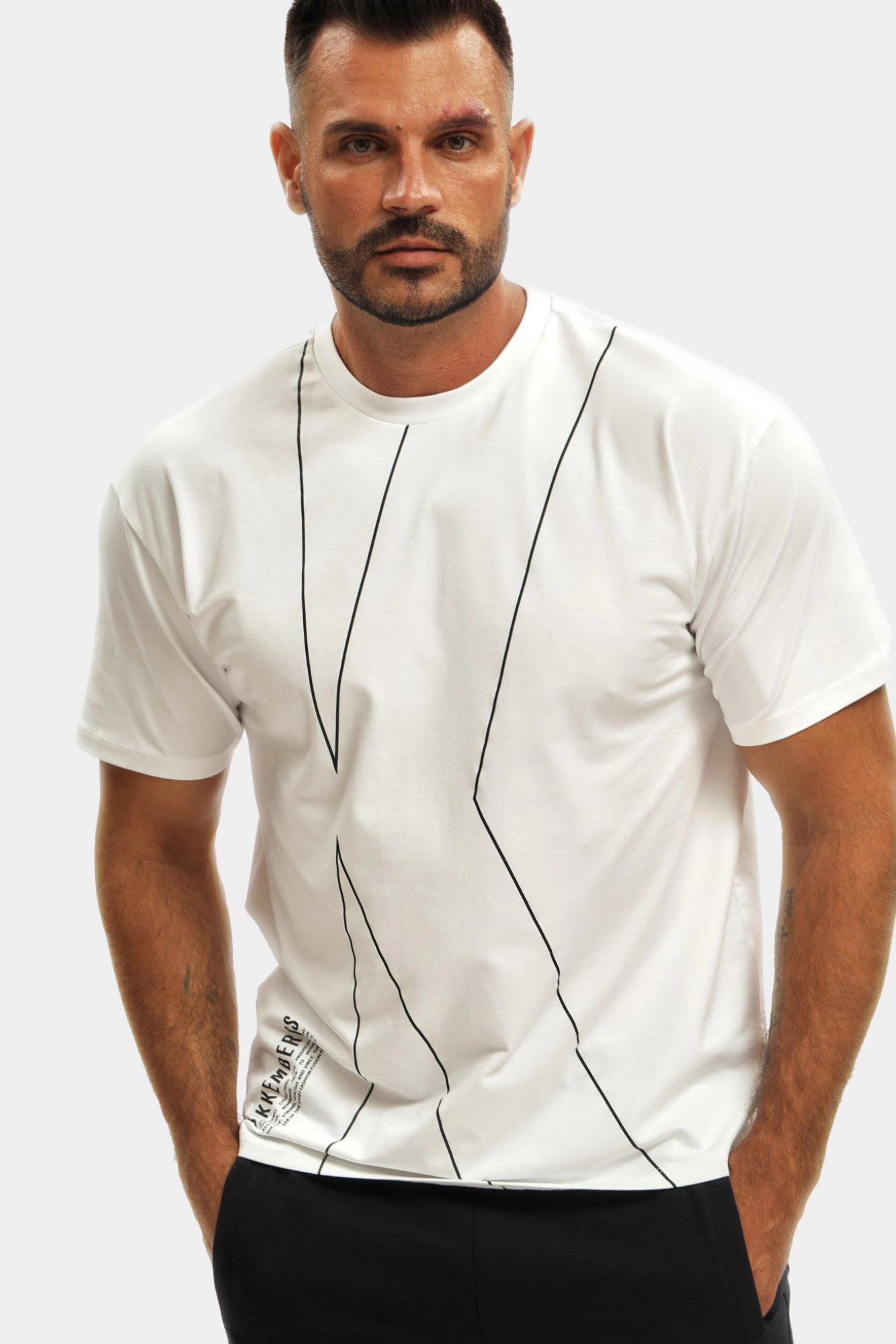 BMT0911 Футболка Bikkembergs Белый