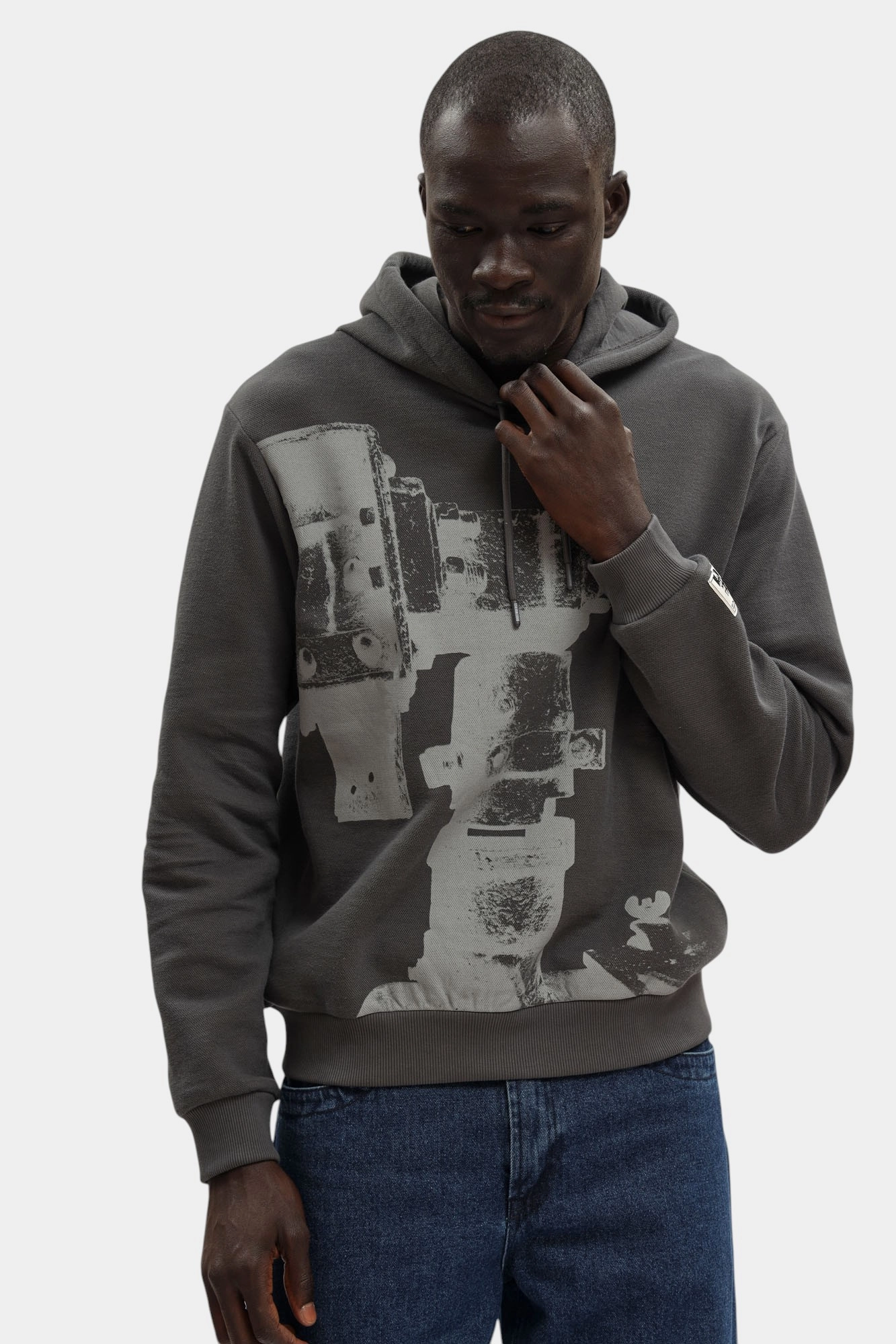 BMF1132 Худи Bikkembergs Серый