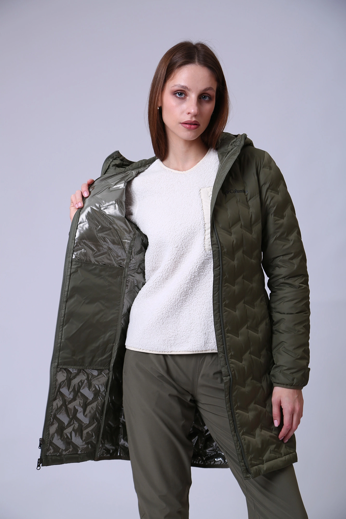 1909251 пальто delta ridge™ long down jacket columbia 