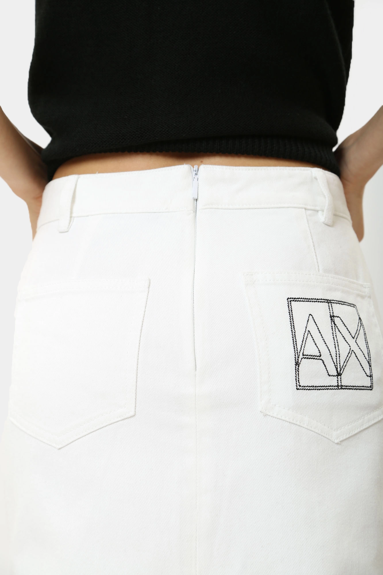 3DYN65_Y15MZ_0104 юбка джинсовая armani exchange 