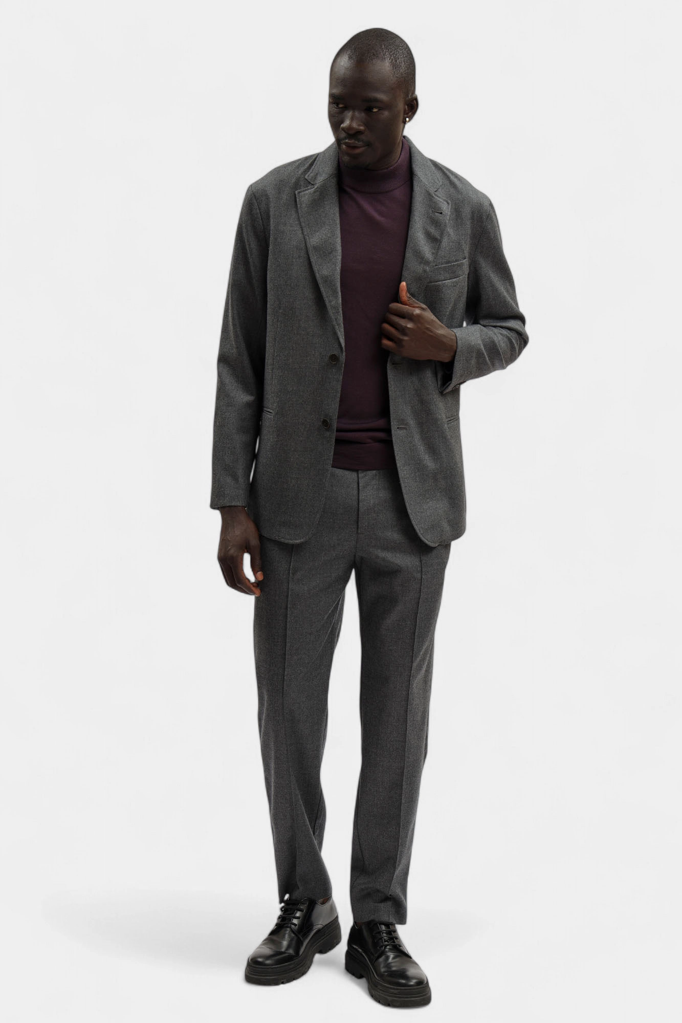 EM001012_ AF18507 Пиджак Emporio Armani Серый