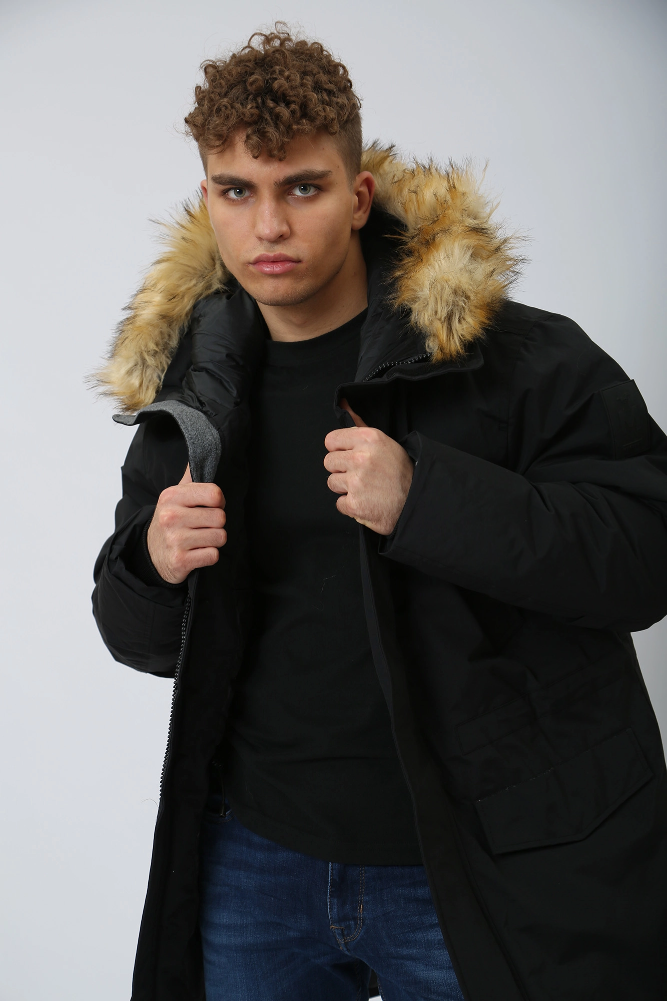 1012701 Куртка утепленная Mustang Черный