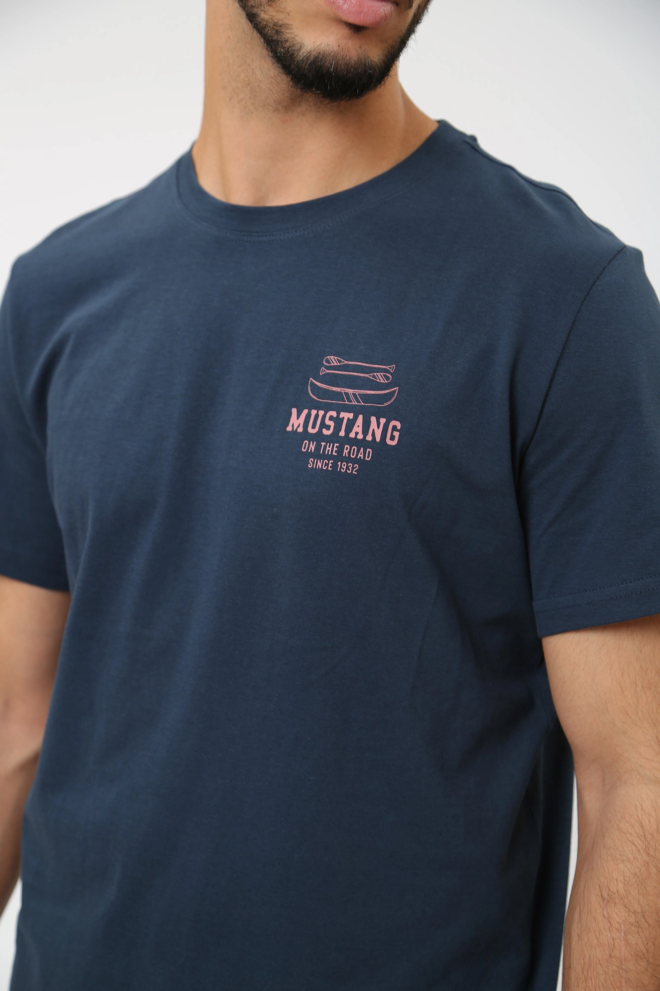 1014102 Футболка Mustang Синий