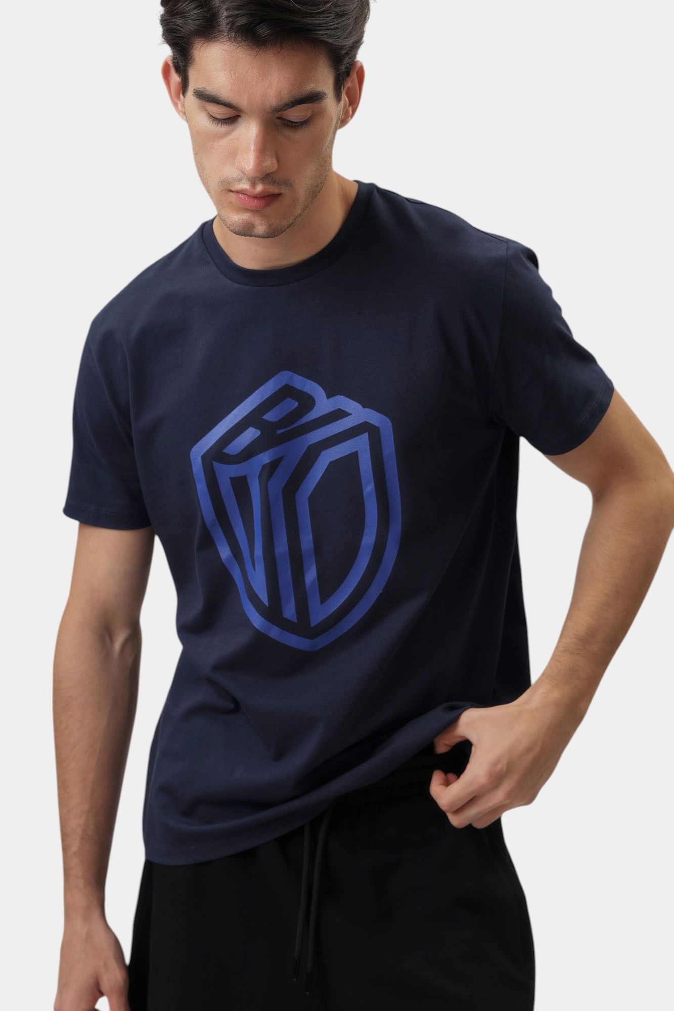 BMT0711 Футболка Bikkembergs Синий