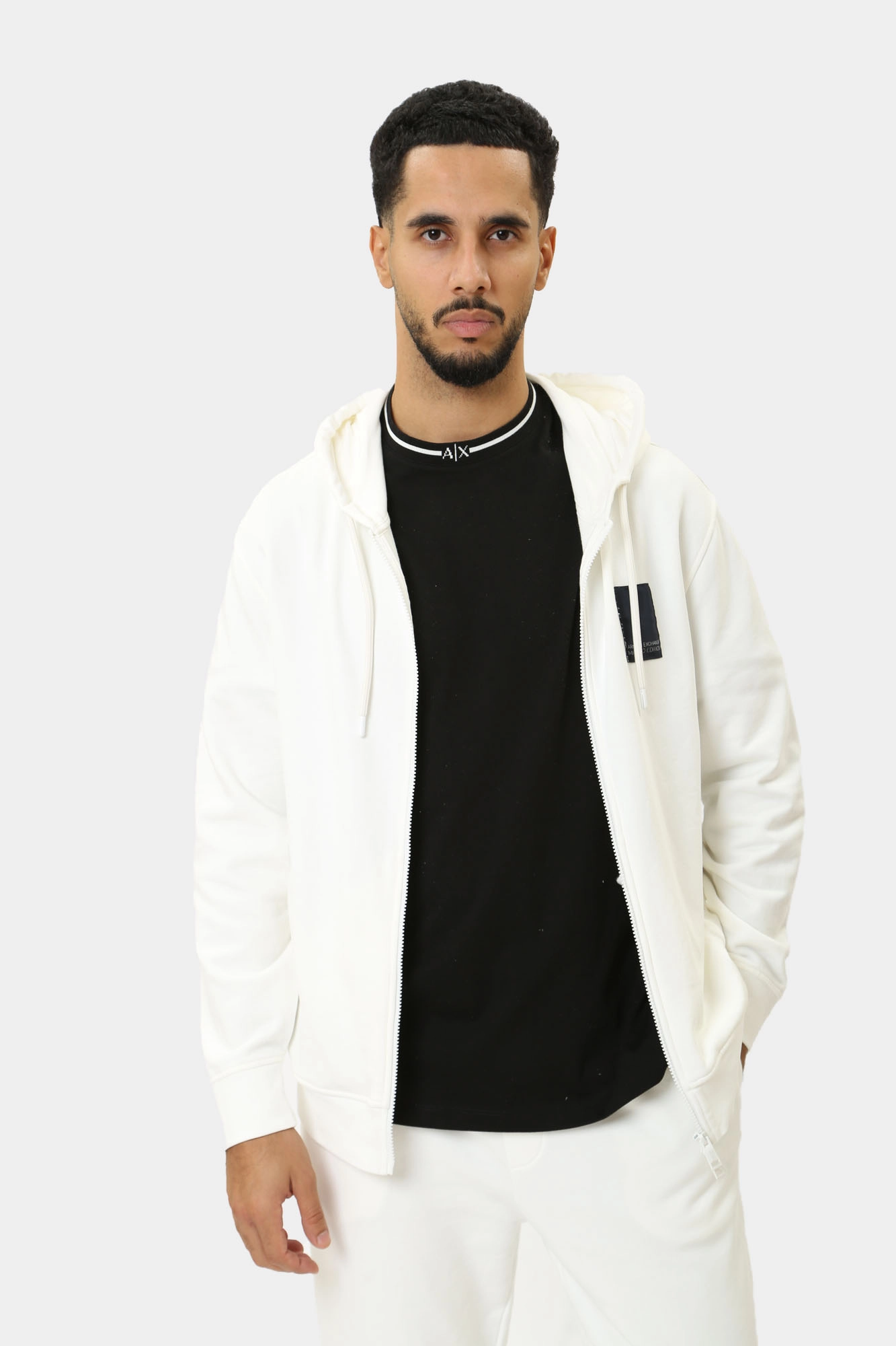 3DZMHS_ZJGGZ_1116 Толстовка с капюшоном Armani Exchange Белый