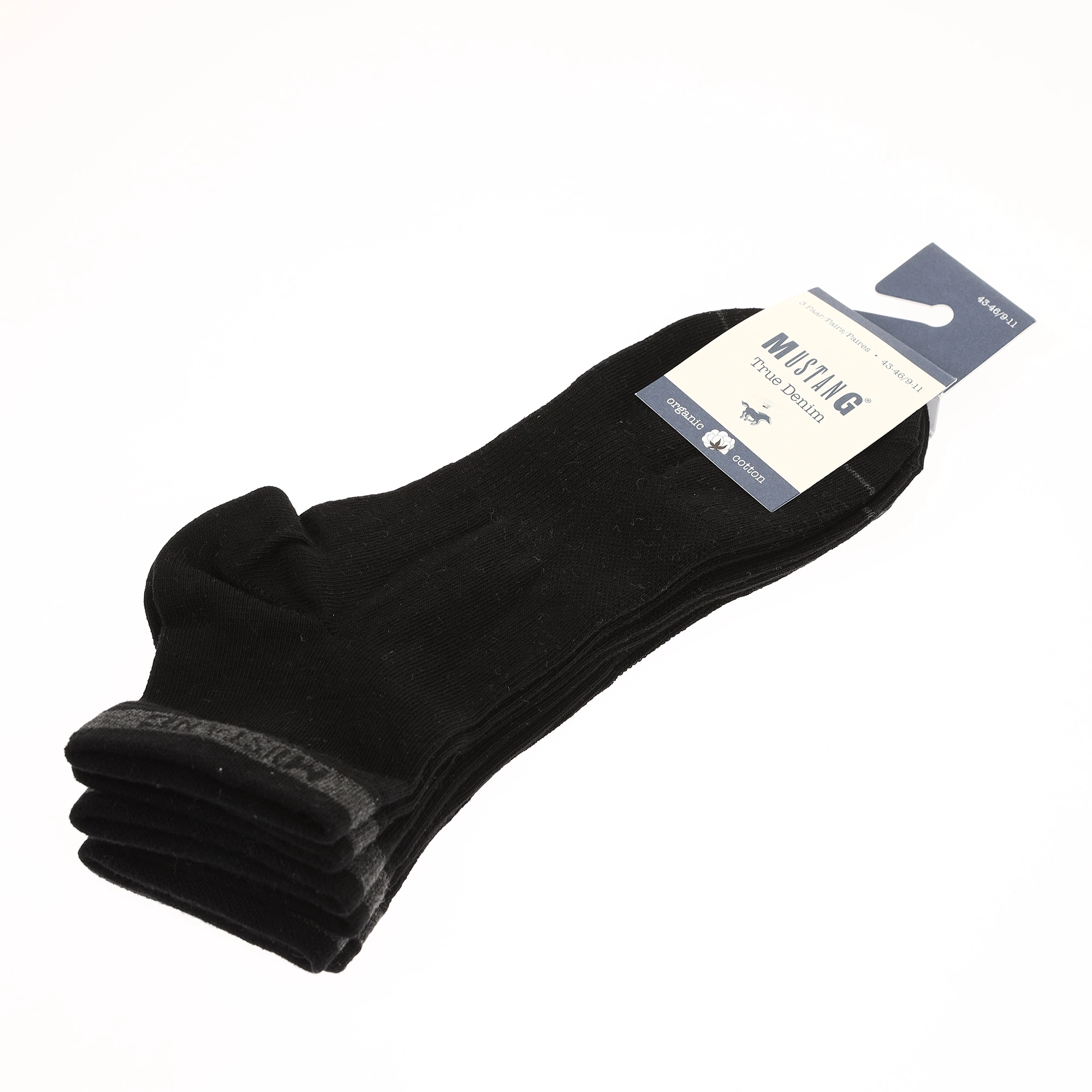 MU32018 Короткие носки Mustang Черный