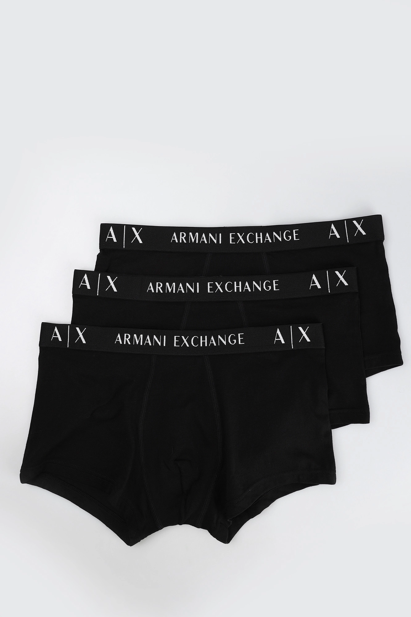957028_CC282 Трусы 3 шт Armani Exchange Черный