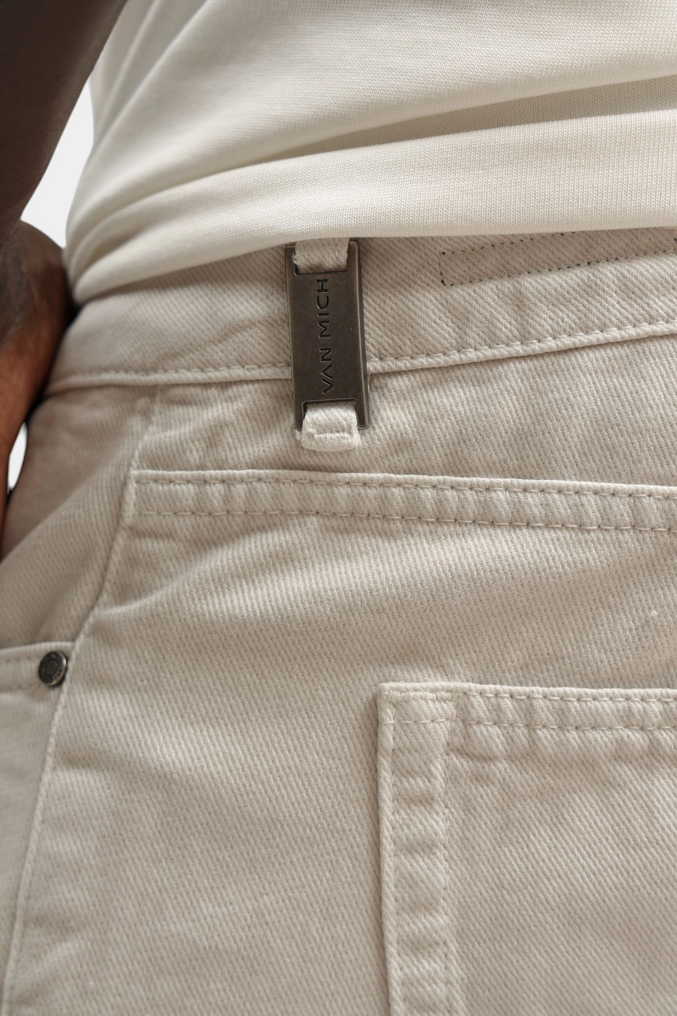 VM-OMA-33-618 Шорты джинсовые Van Mich Бежевый