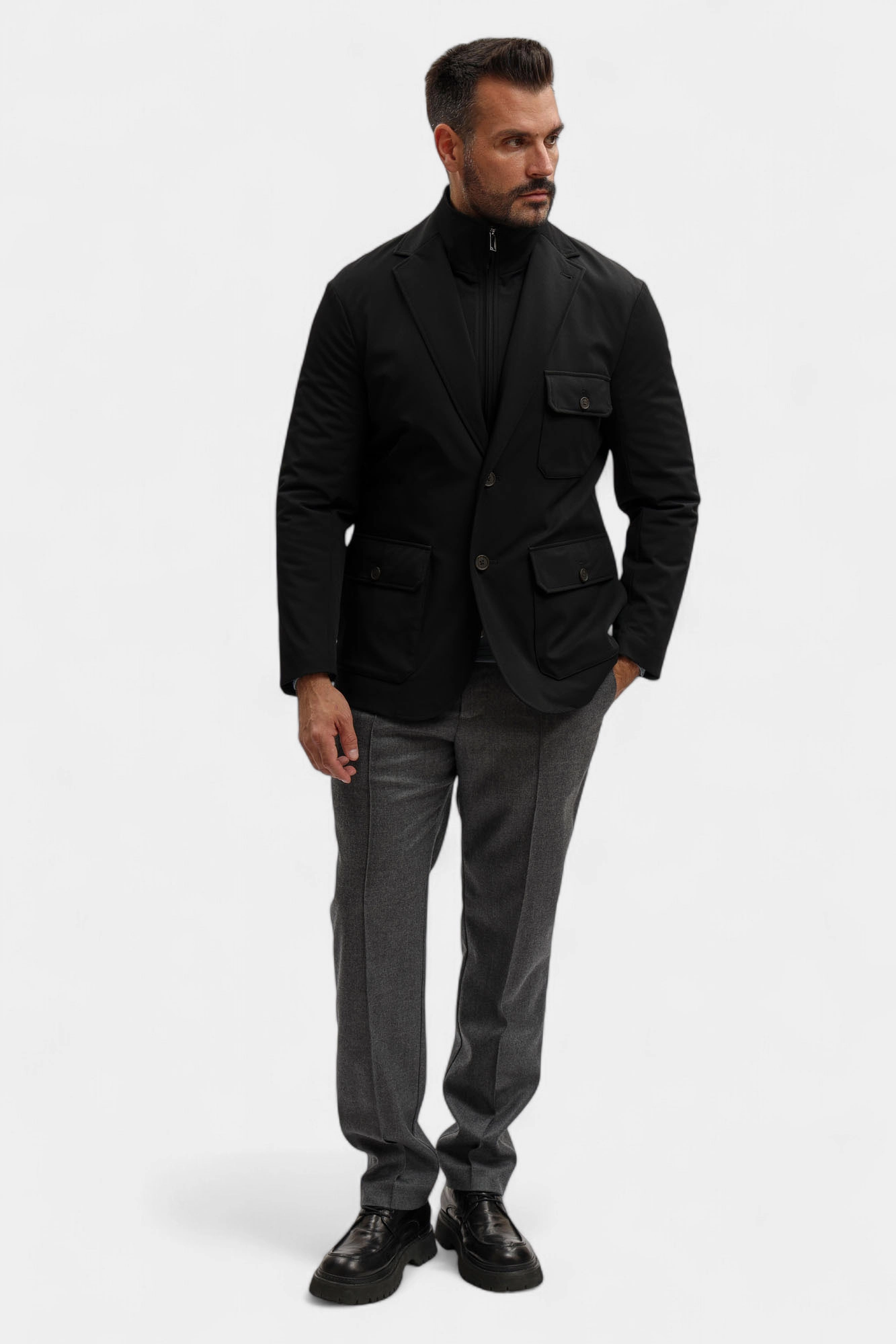 EM003835_ AF18502 Пиджак Emporio Armani Черный