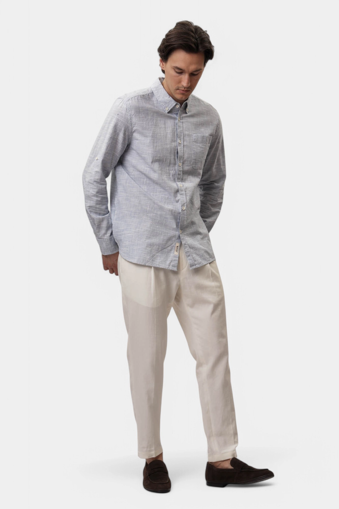 1016247 Рубашка Mustang Серый