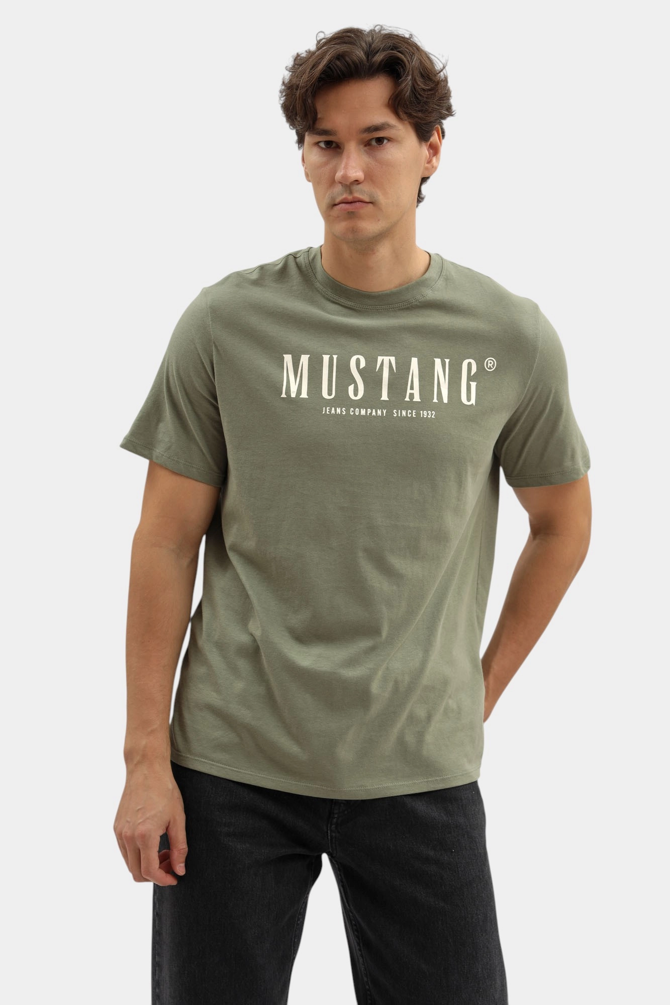 1016853 Футболка Mustang Зеленый