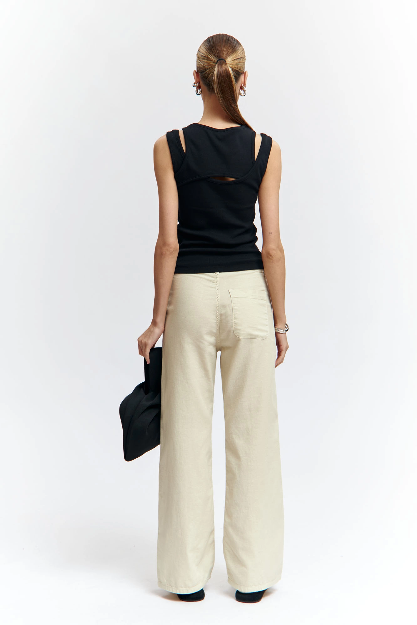 VW-OMA-55-447 брюки льняные van mich 