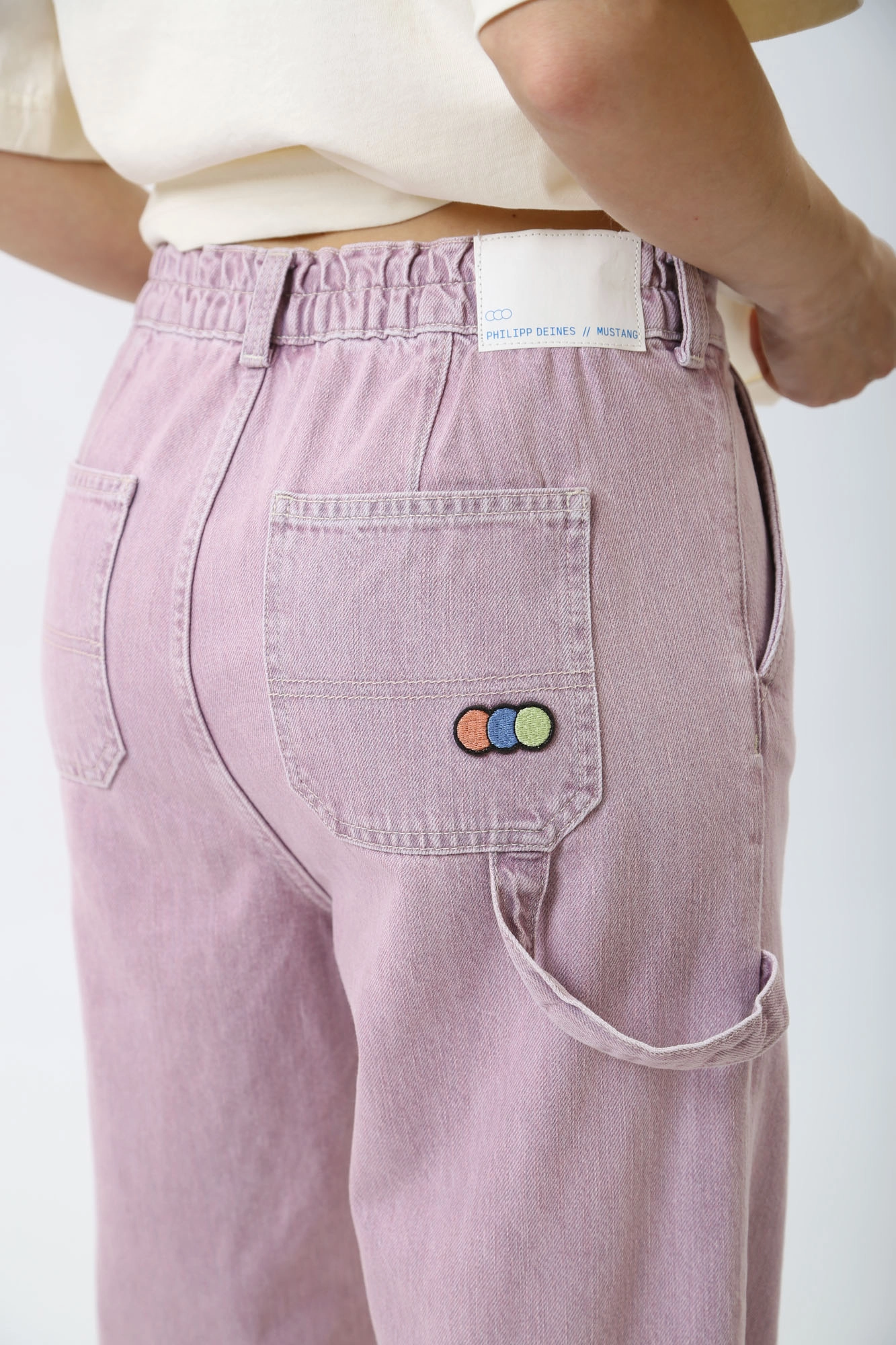 1014838-5000 джинсы lena loose wide leg mustang