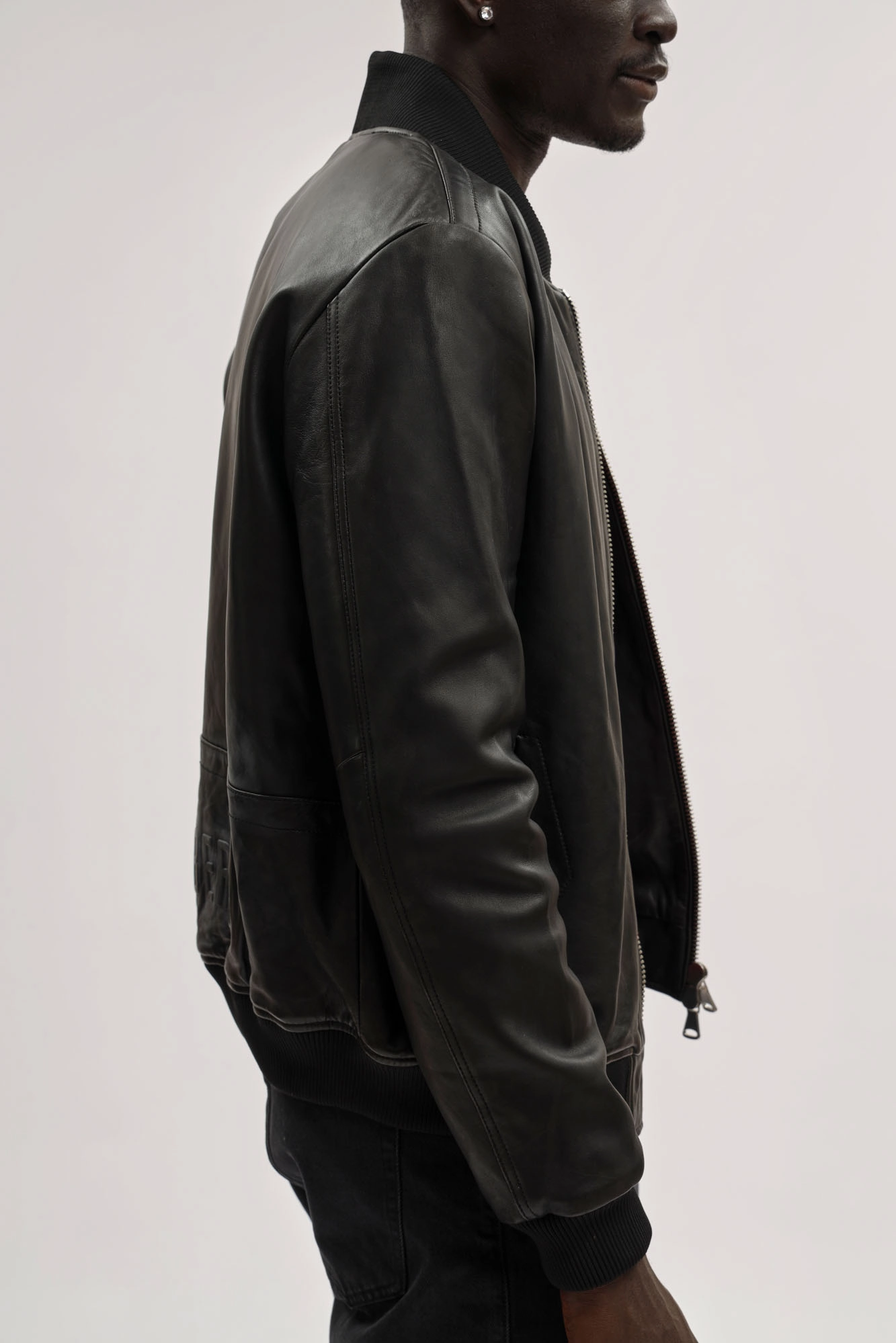 BML1031 Куртка кожаная Bikkembergs Черный