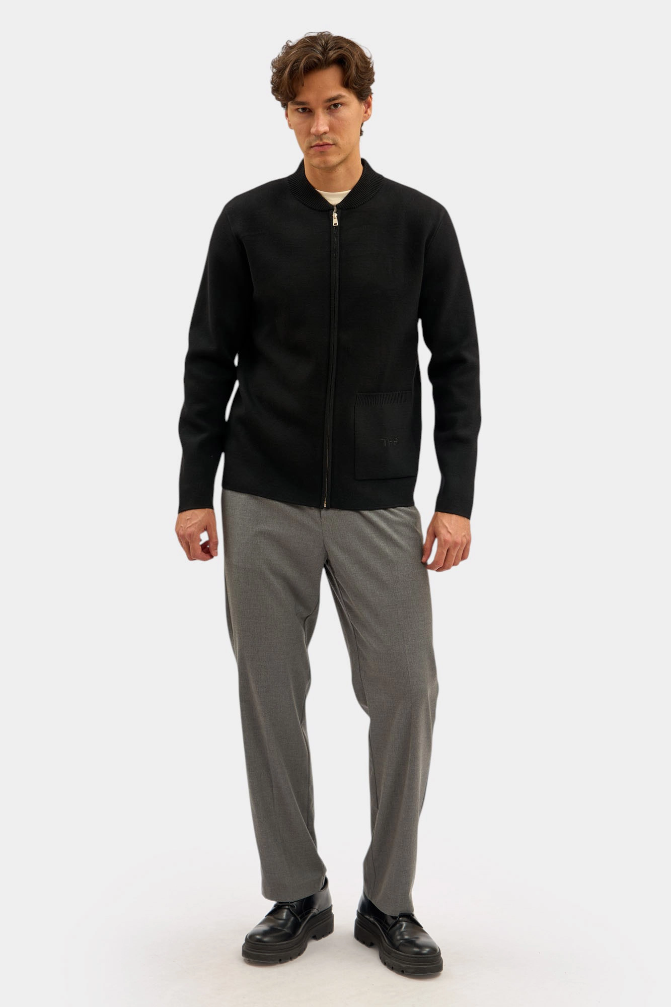 M-252-SK-50-002 Кардиган The Hills Черный