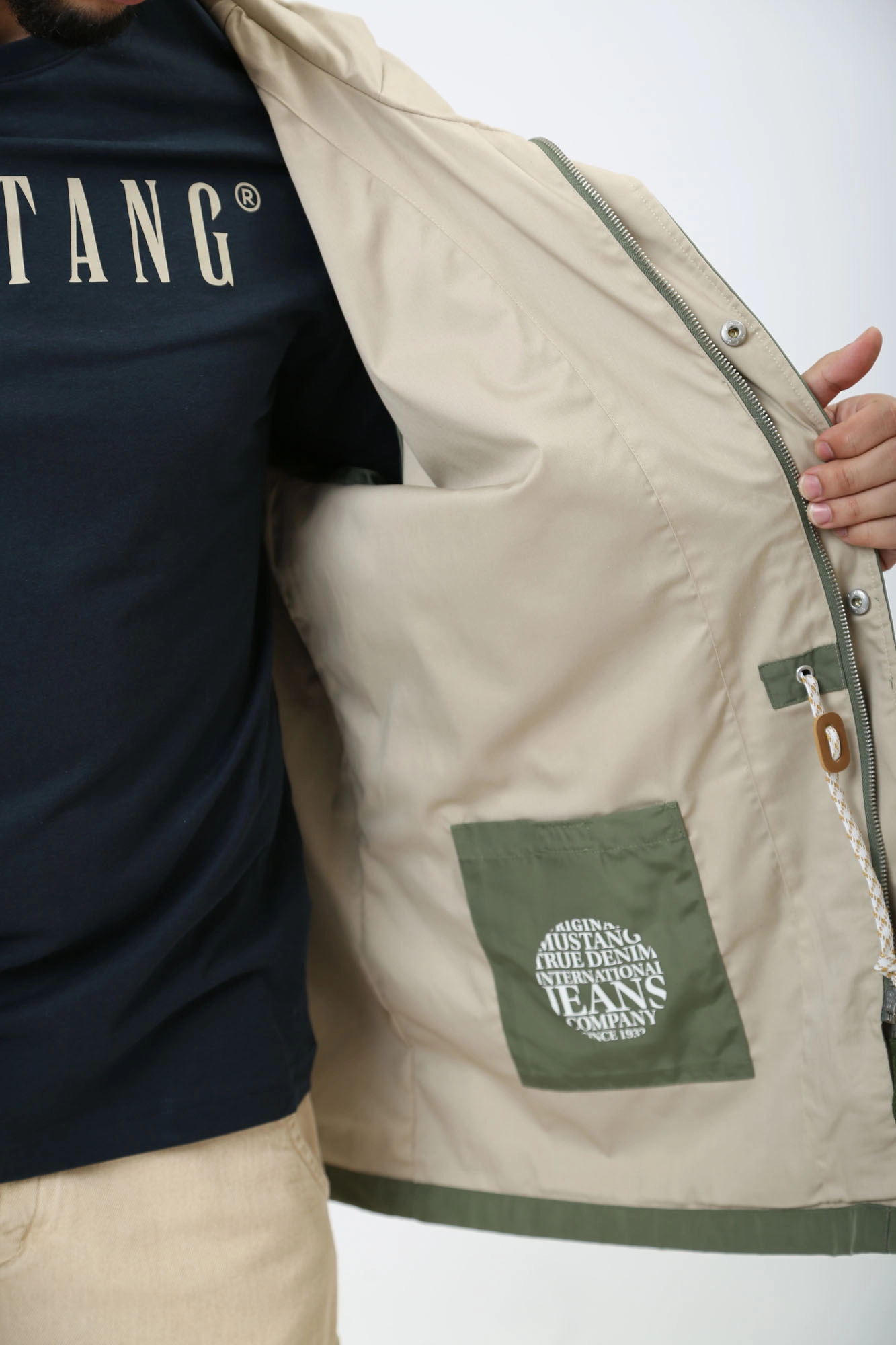 1014780 Куртка Mustang Зеленый