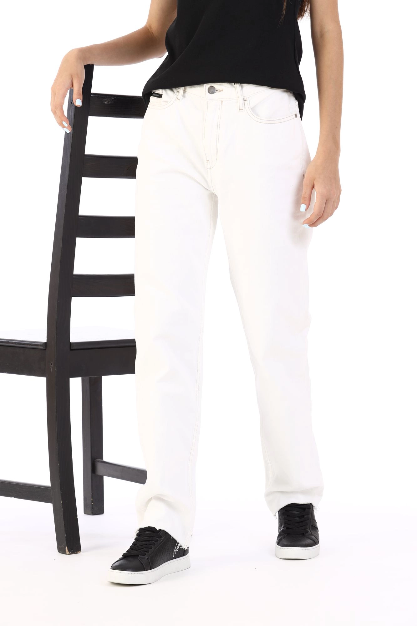 J20J206637 джинсы high rise straight ancle calvin klein jeans