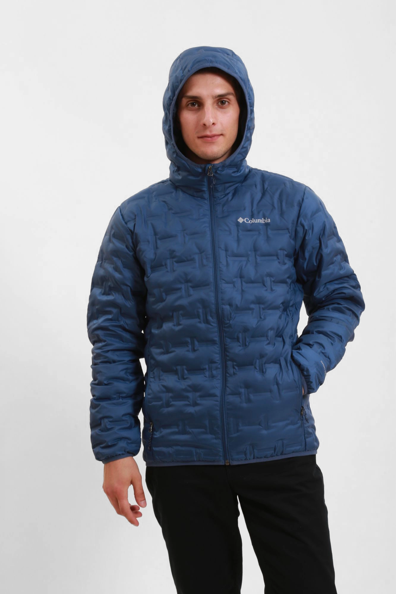 1875892 Куртка утепленная Delta Ridge™ Down Hooded Jacket Columbia Синий