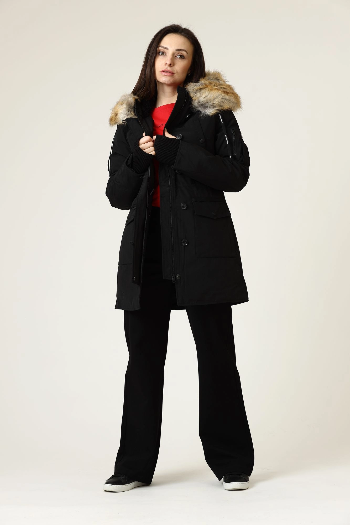 Calvin klein parka store