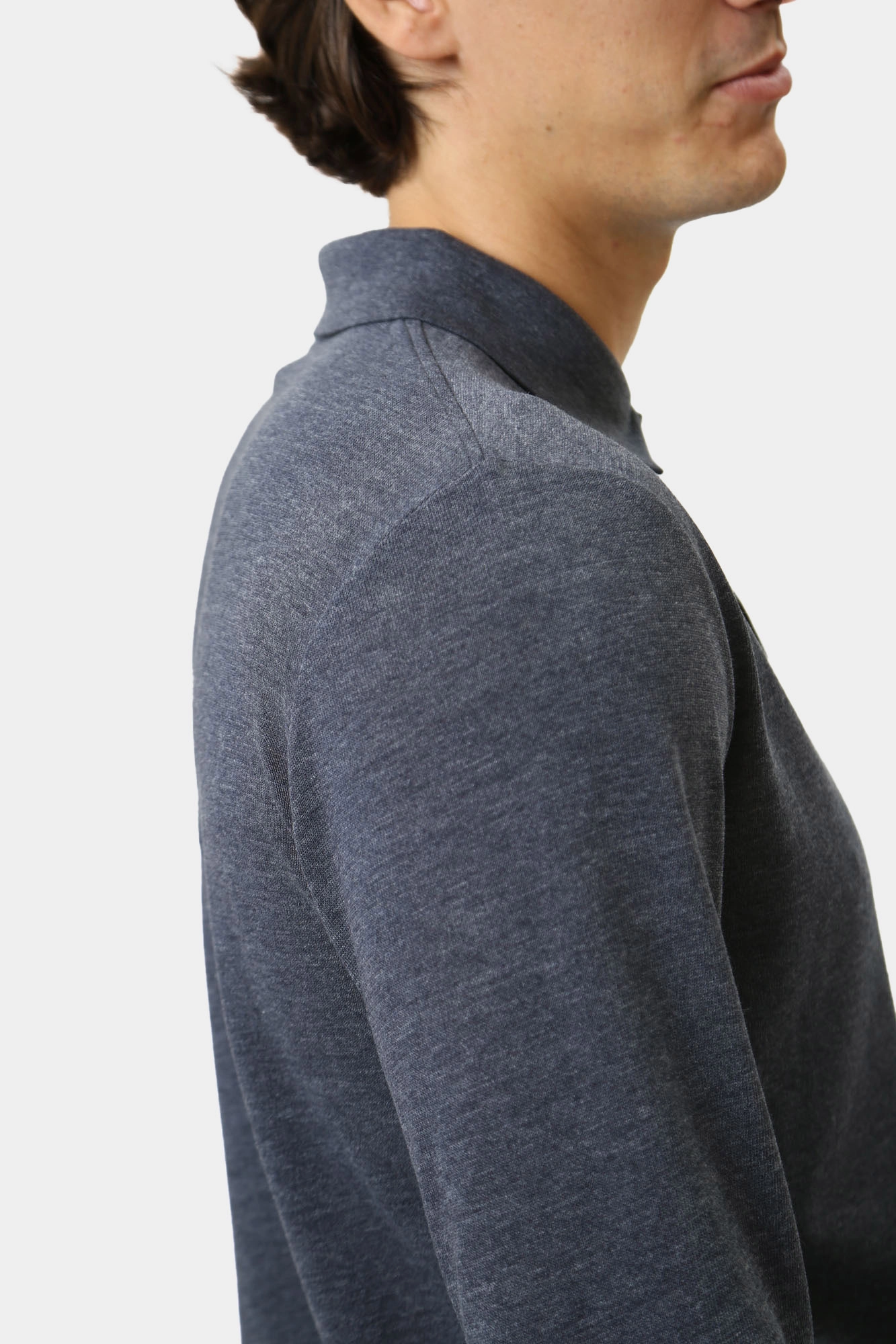 30042482_10008529 Поло с длинным рукавом Strellson Синий