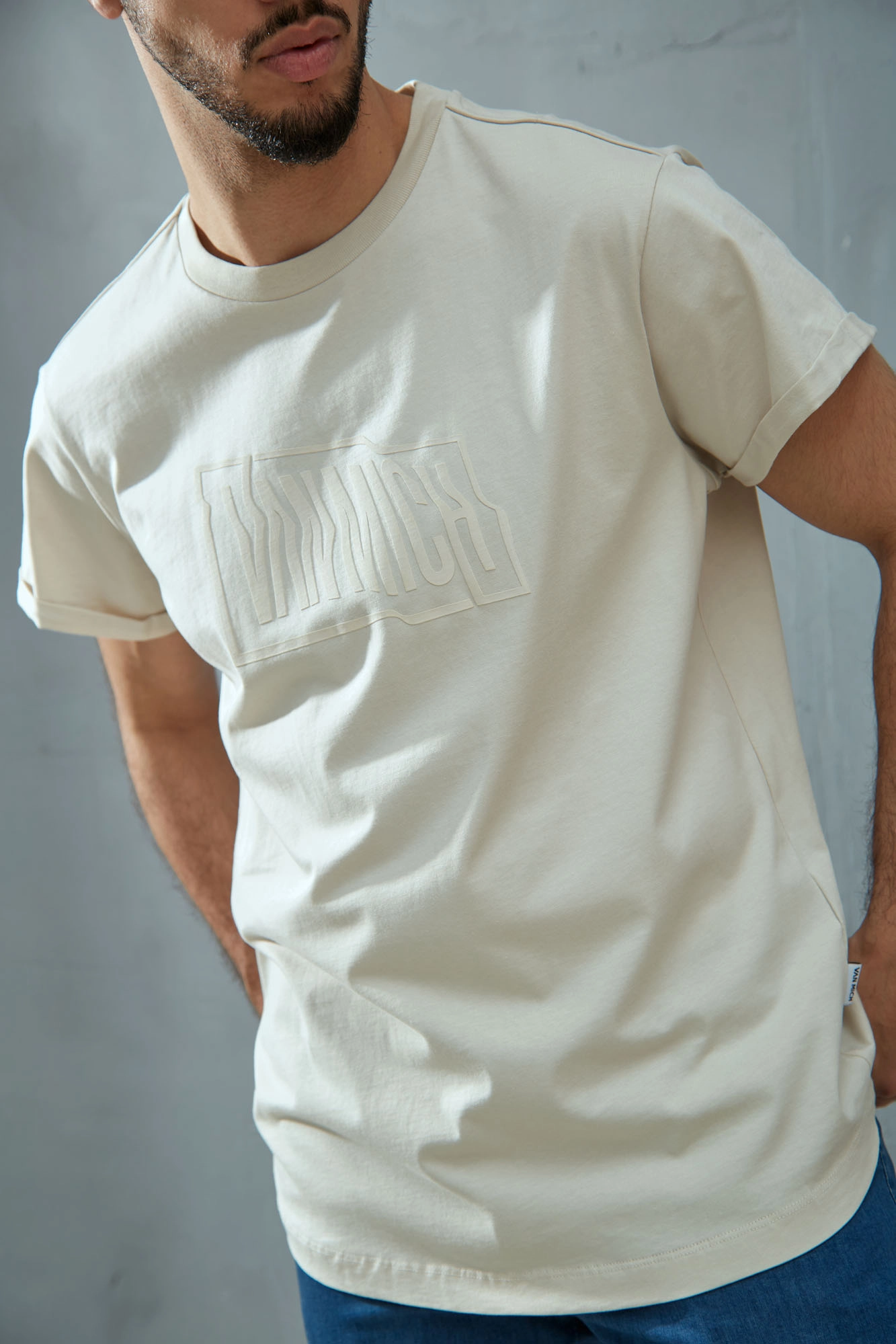 VM-ERK-22-051 Футболка Van Mich Молочный