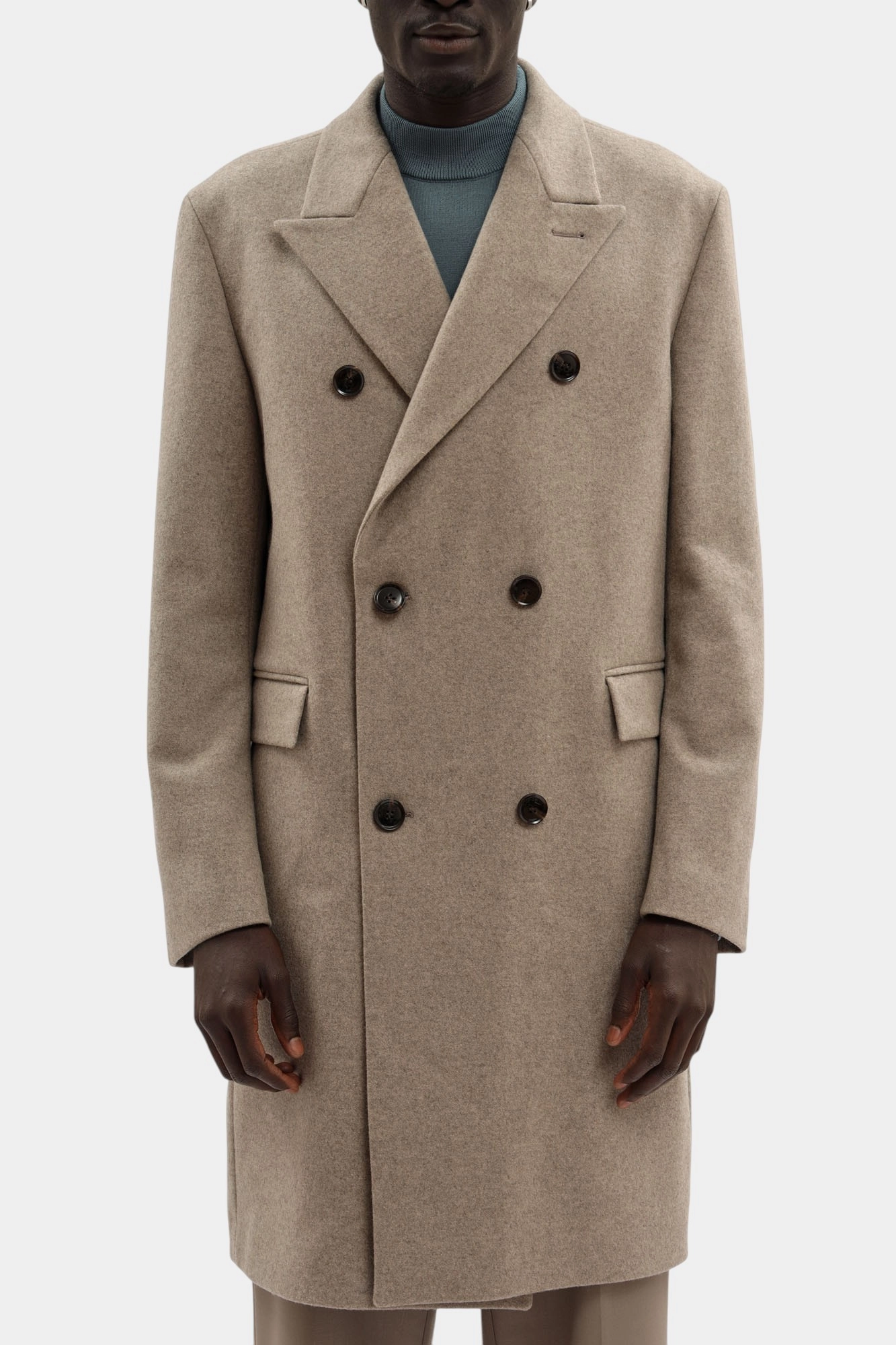 30047856_10019899 Пальто Strellson Бежевый